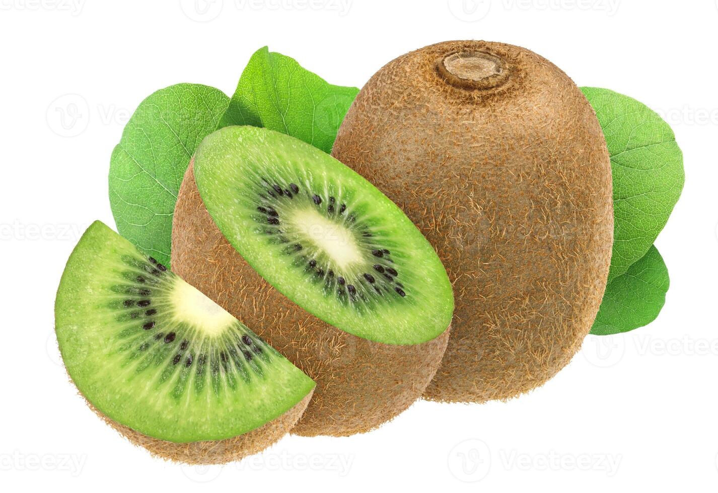 kiwi isolerad på vit bakgrund foto