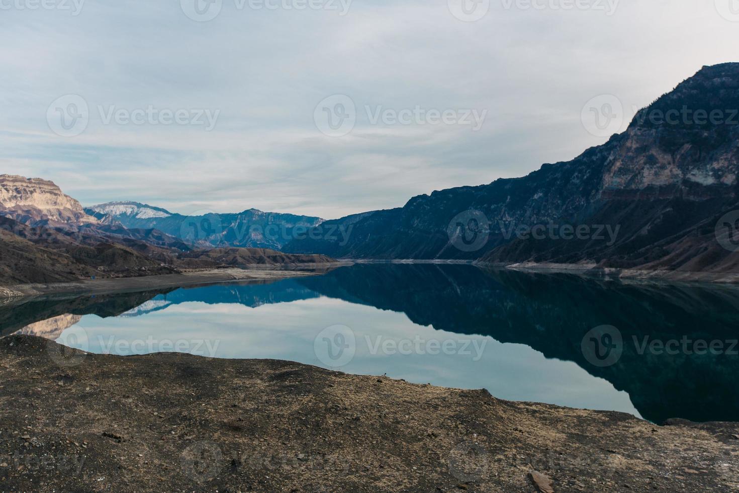 sulak kanjon. chirkeyskaya hpp.naturen i kaukasien. dagestan, Ryssland. foto