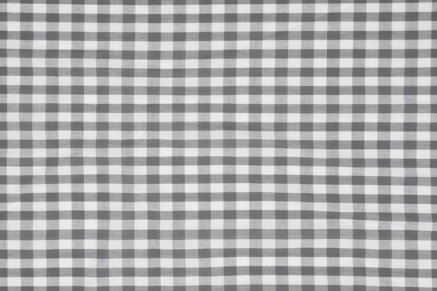 grå gingham tyg mönster bakgrund. foto