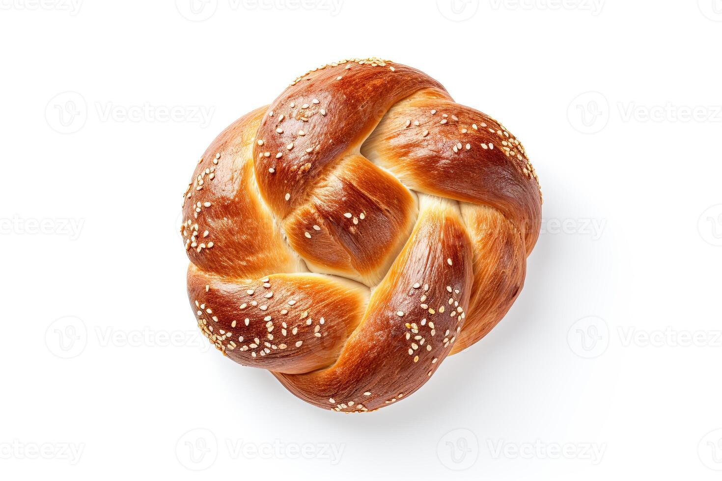 ai genererad pretzel bröd närbild foto