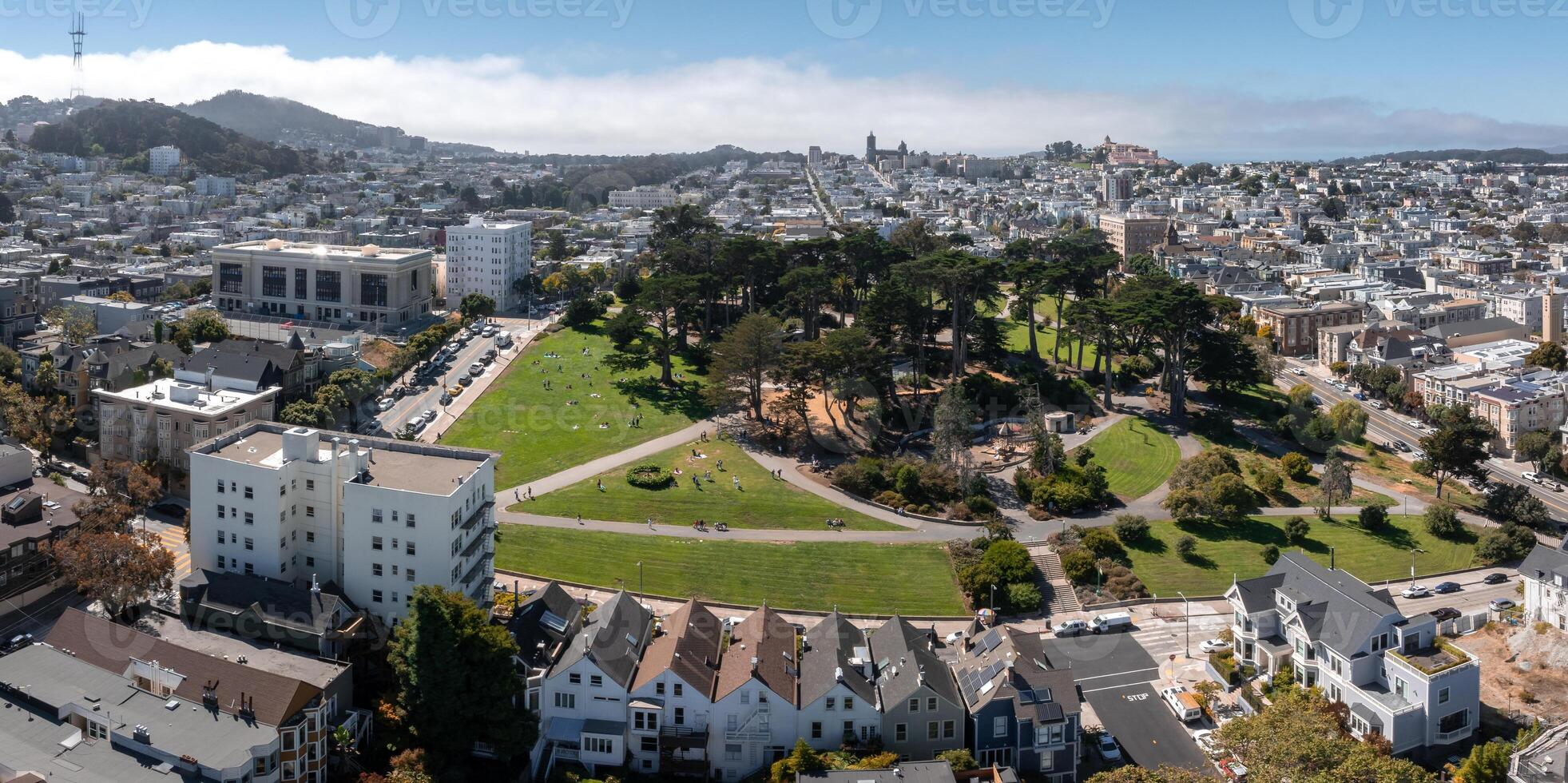 de målad damer av san francisco, Kalifornien, usa. foto