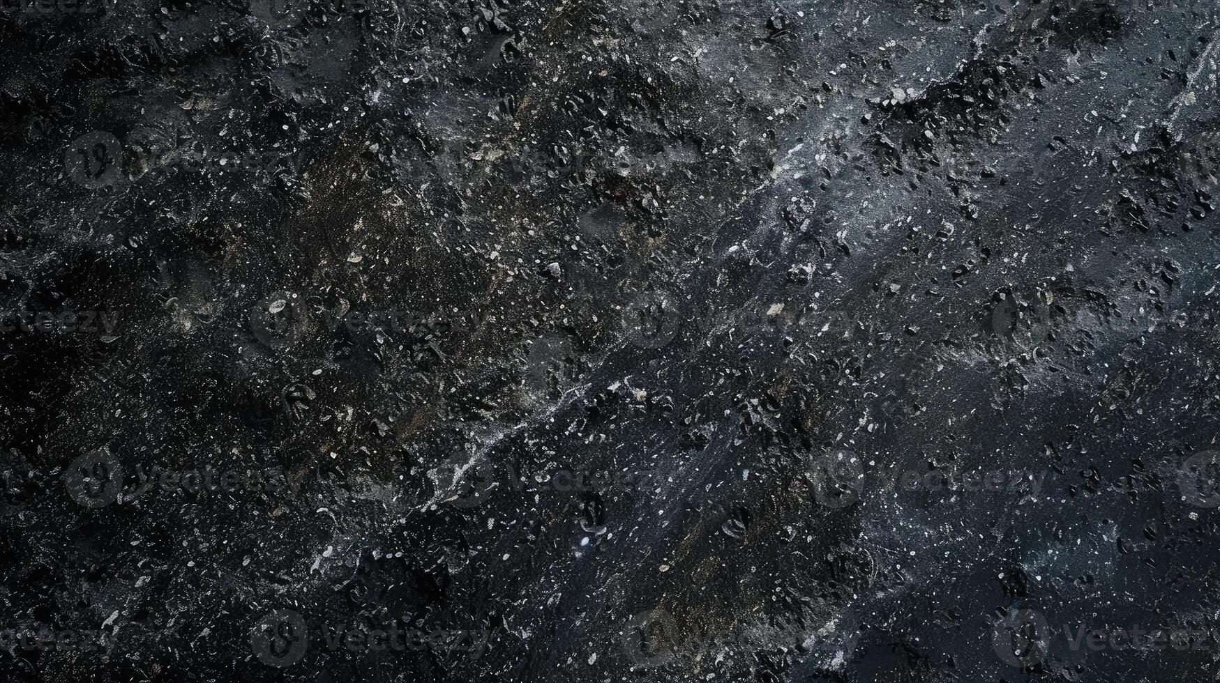 ai genererad svart eller mörk grå grov kornig sten eller sand textur bakgrund foto