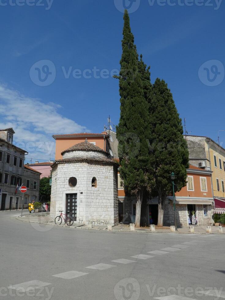 stadsbild av de historisk rovinj, kroatien. foto