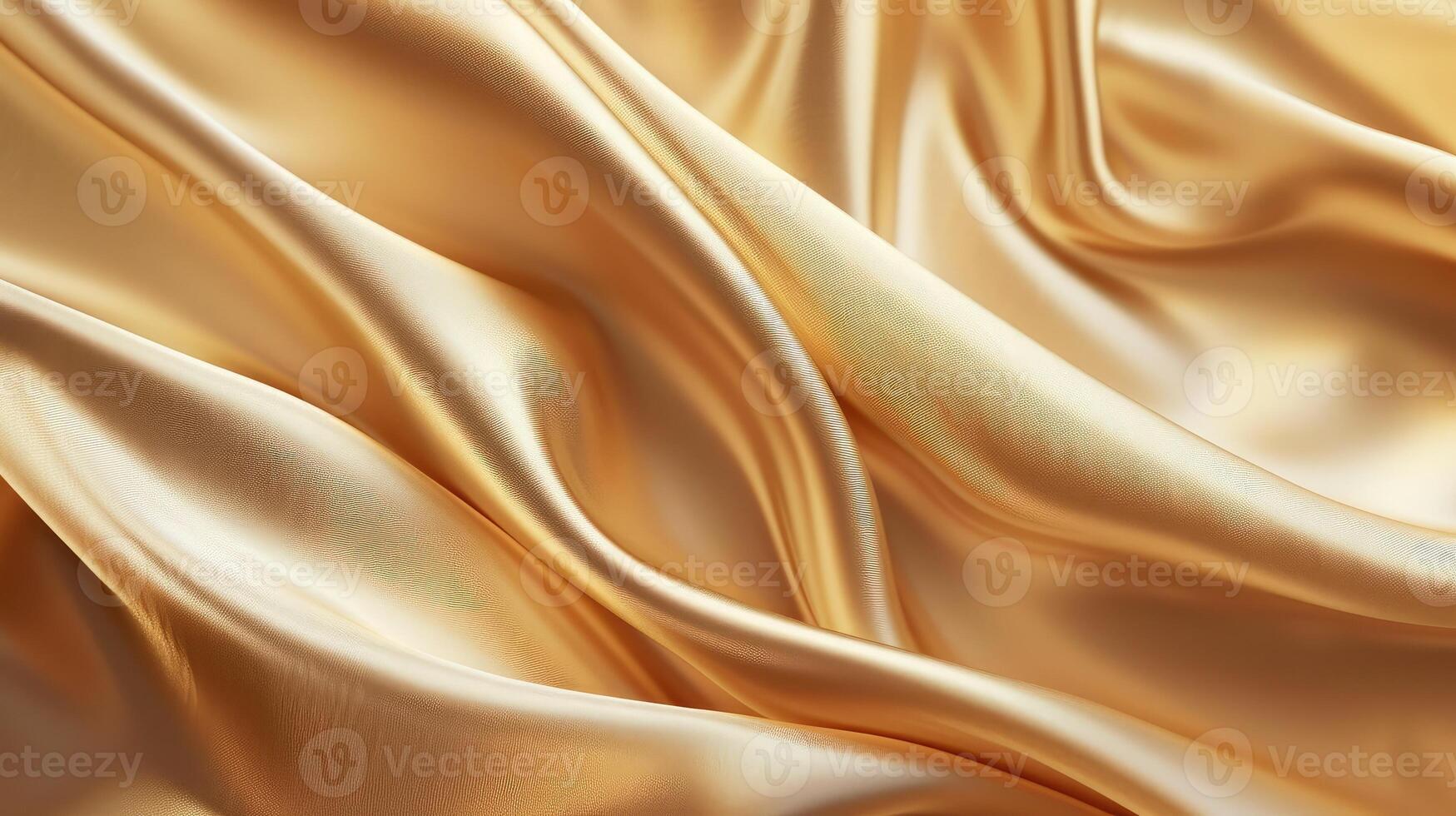 ai genererad ljus blek brun gul silke satin. foto