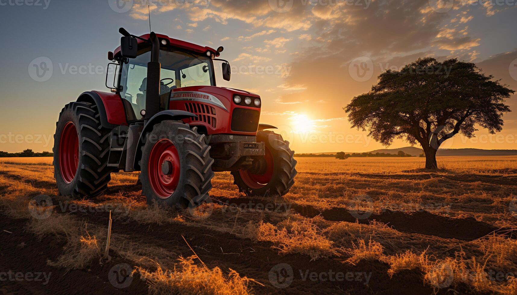 ai genererad bruka arbetstagare plantering vete i en plogade fält genererad förbi ai foto