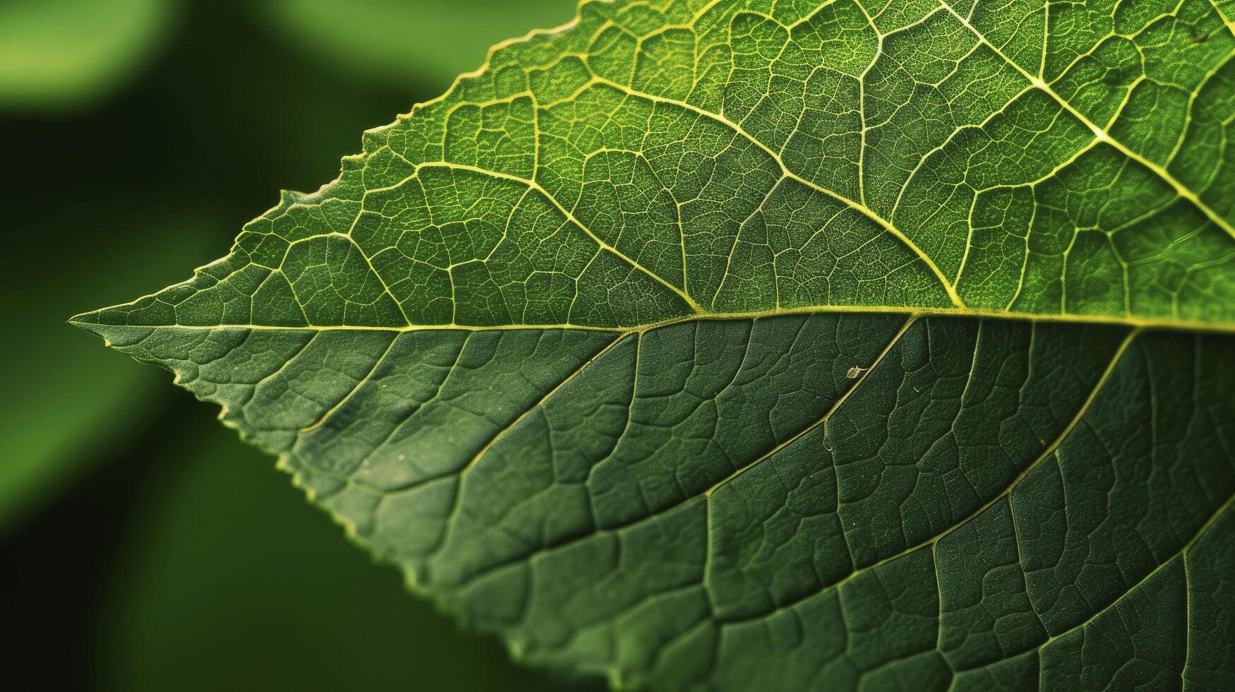 ai genererad grön hortensia blad tillhandahålla en frodig bakgrund foto