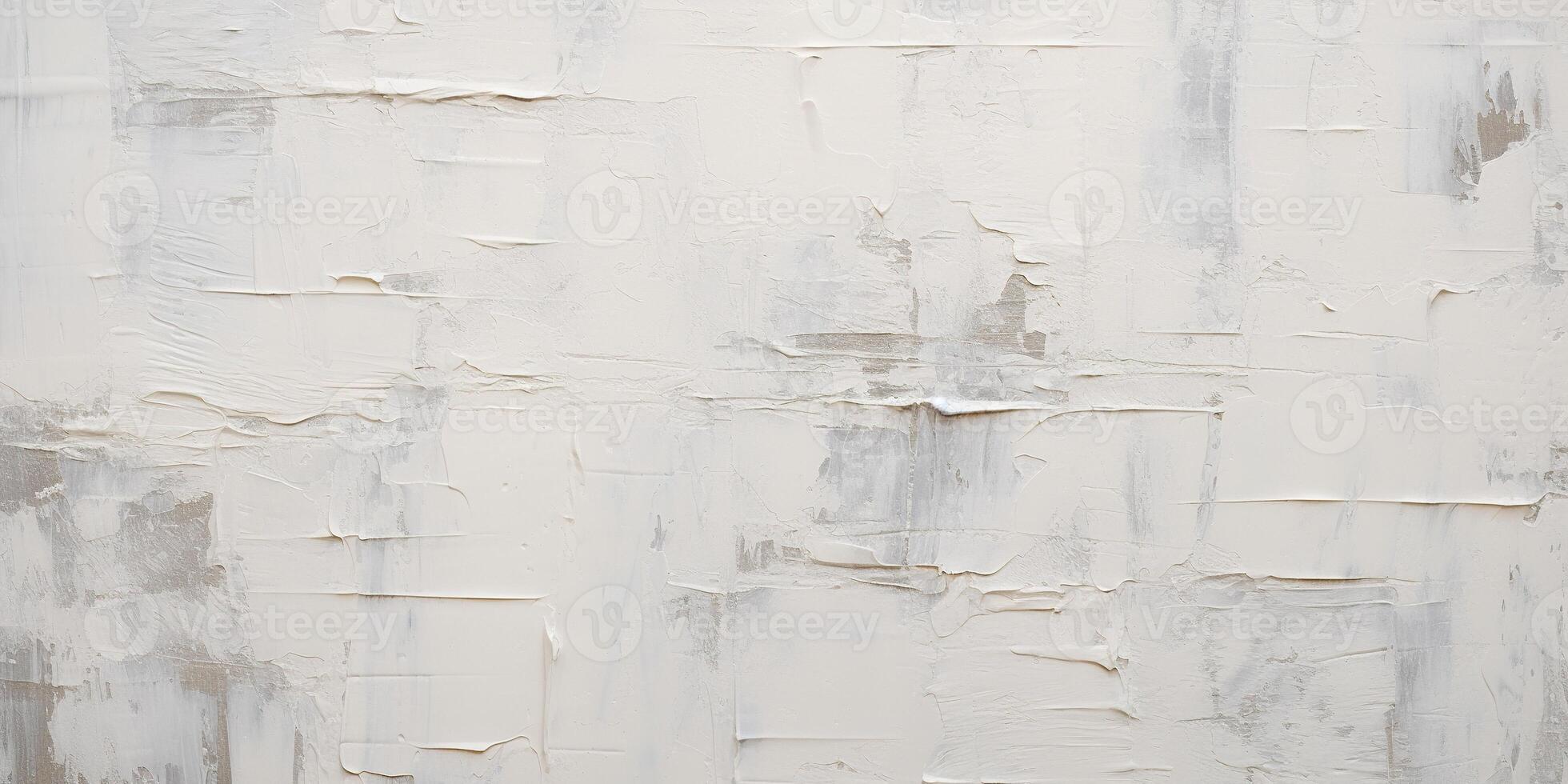 ai genererad abstrakt vit olja måla penseldrag textur mönster bakgrund. samtida modern konst målning med de använda sig av av palett kniv, i hög grad texturerad tapet bakgrund foto