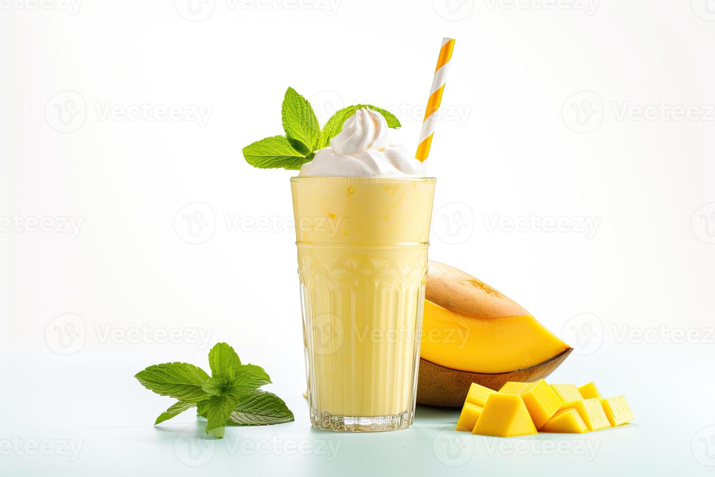 ai genererad mango milkshake ClipArt foto