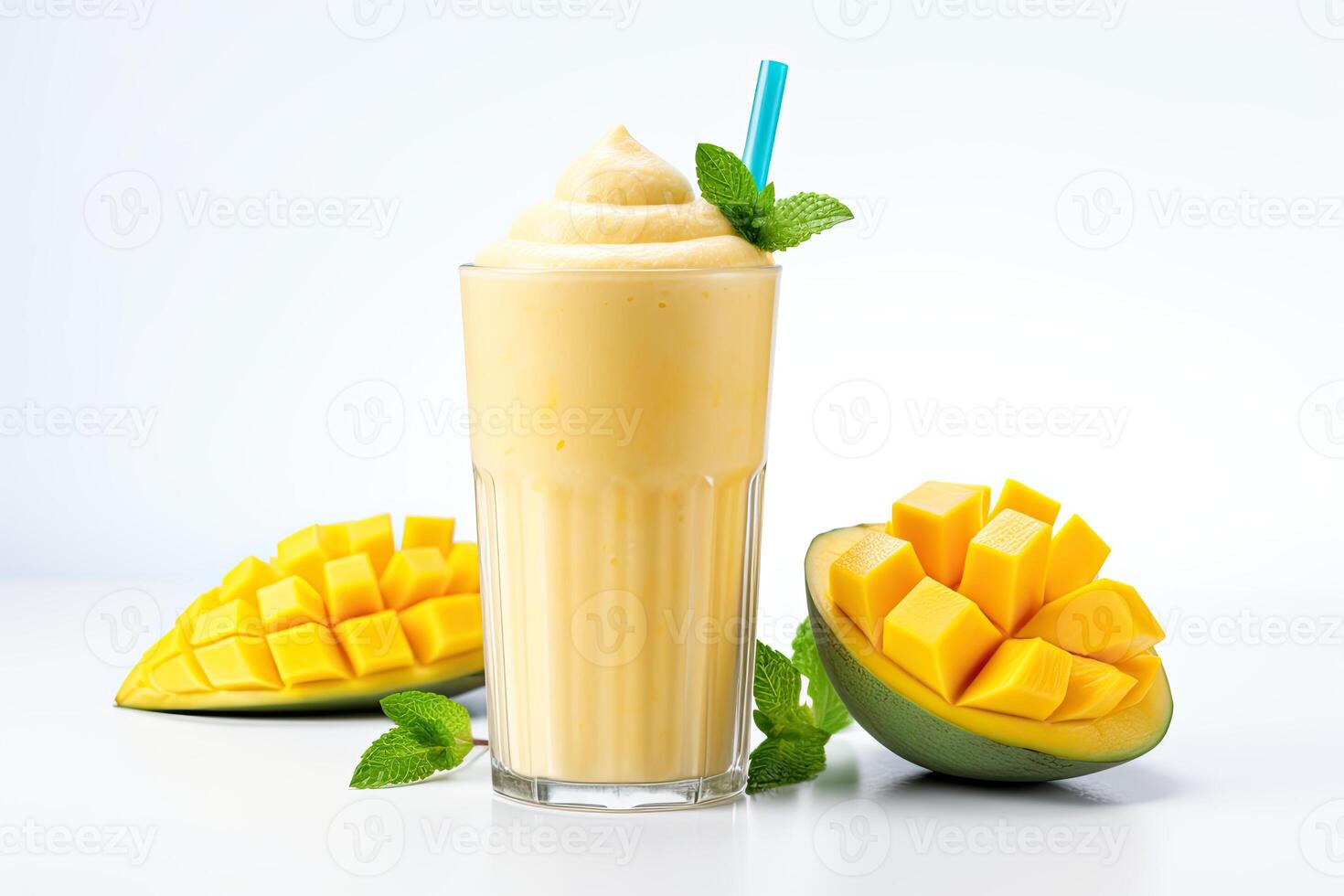 ai genererad mango milkshake ClipArt foto