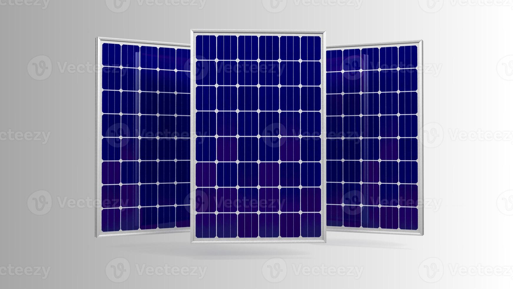 sol- panel isolerat på vit bakgrund med klippning väg. sol- paneler mönster för hållbar energi. förnybar sol- energi. alternativ energi foto