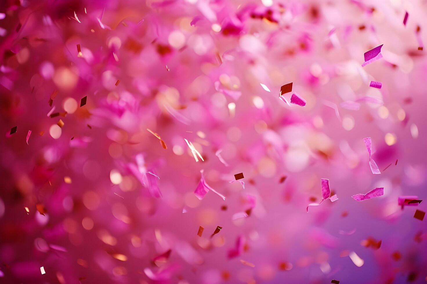 ai genererad fest i stil en underbar födelsedag bakgrund med charmig rosa finputsning foto