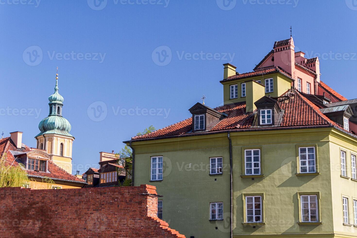 slottstorget i Warszawa, Polen foto