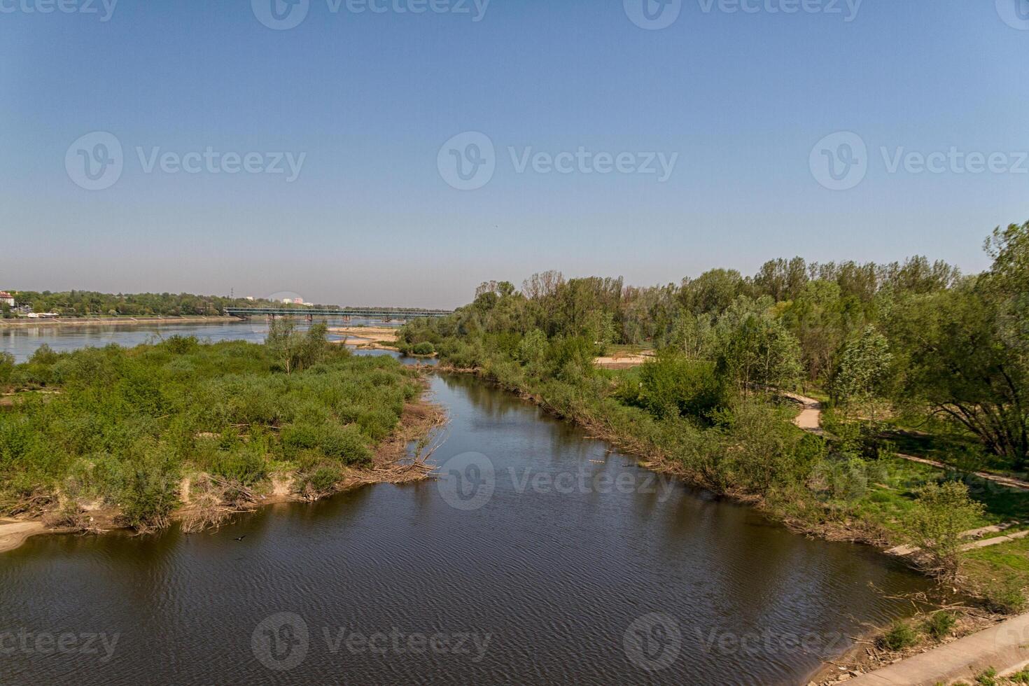 flod wisla, Warszawa, polen foto