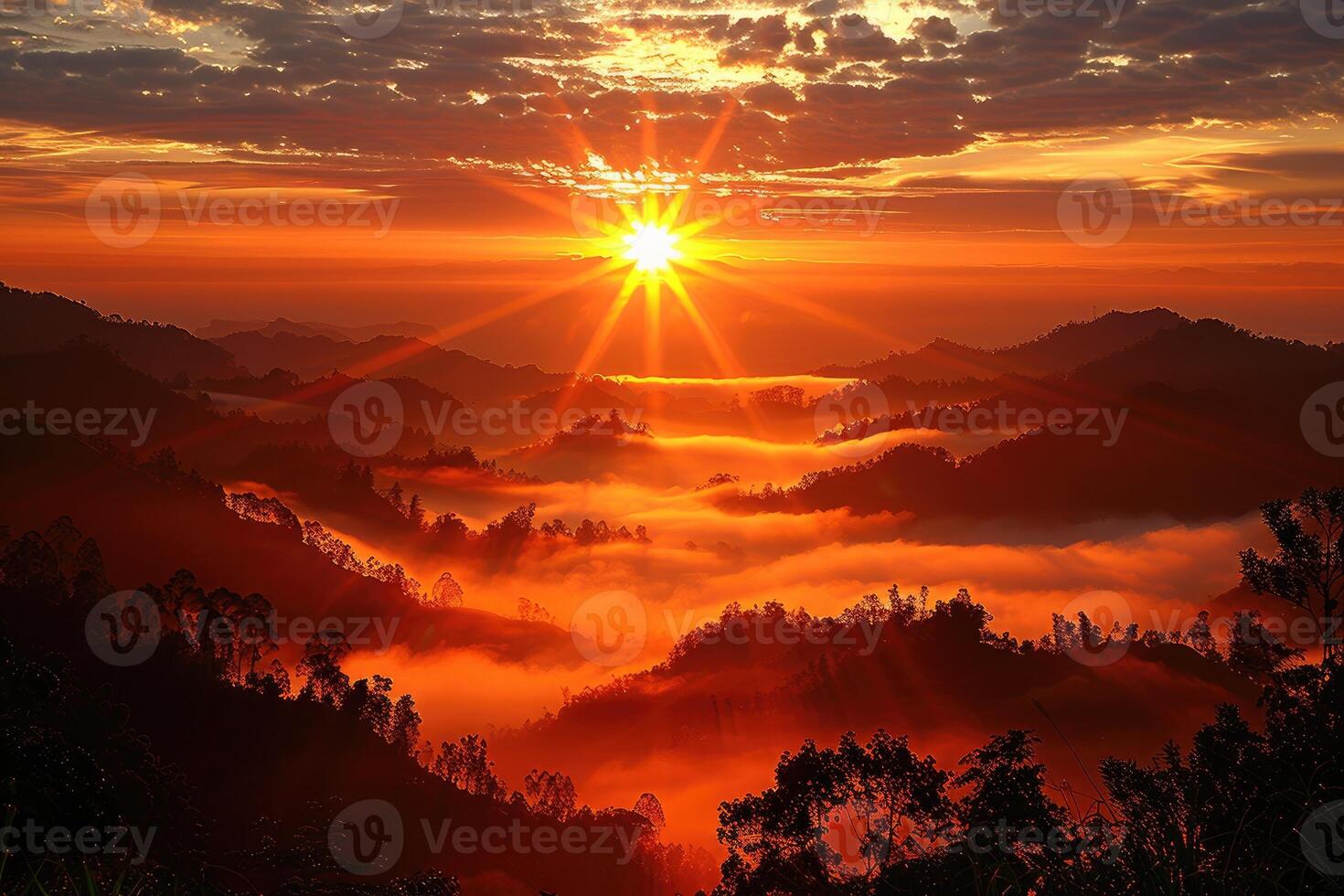 ai genererad skön natur berg landskap professionell fotografi foto