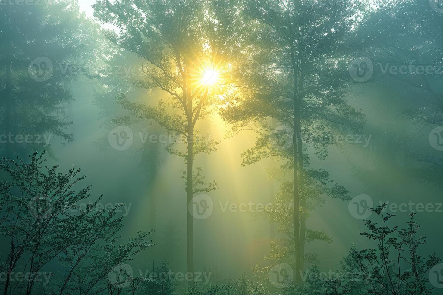 ai genererad skön tropisk djungel natur professionell fotografi foto