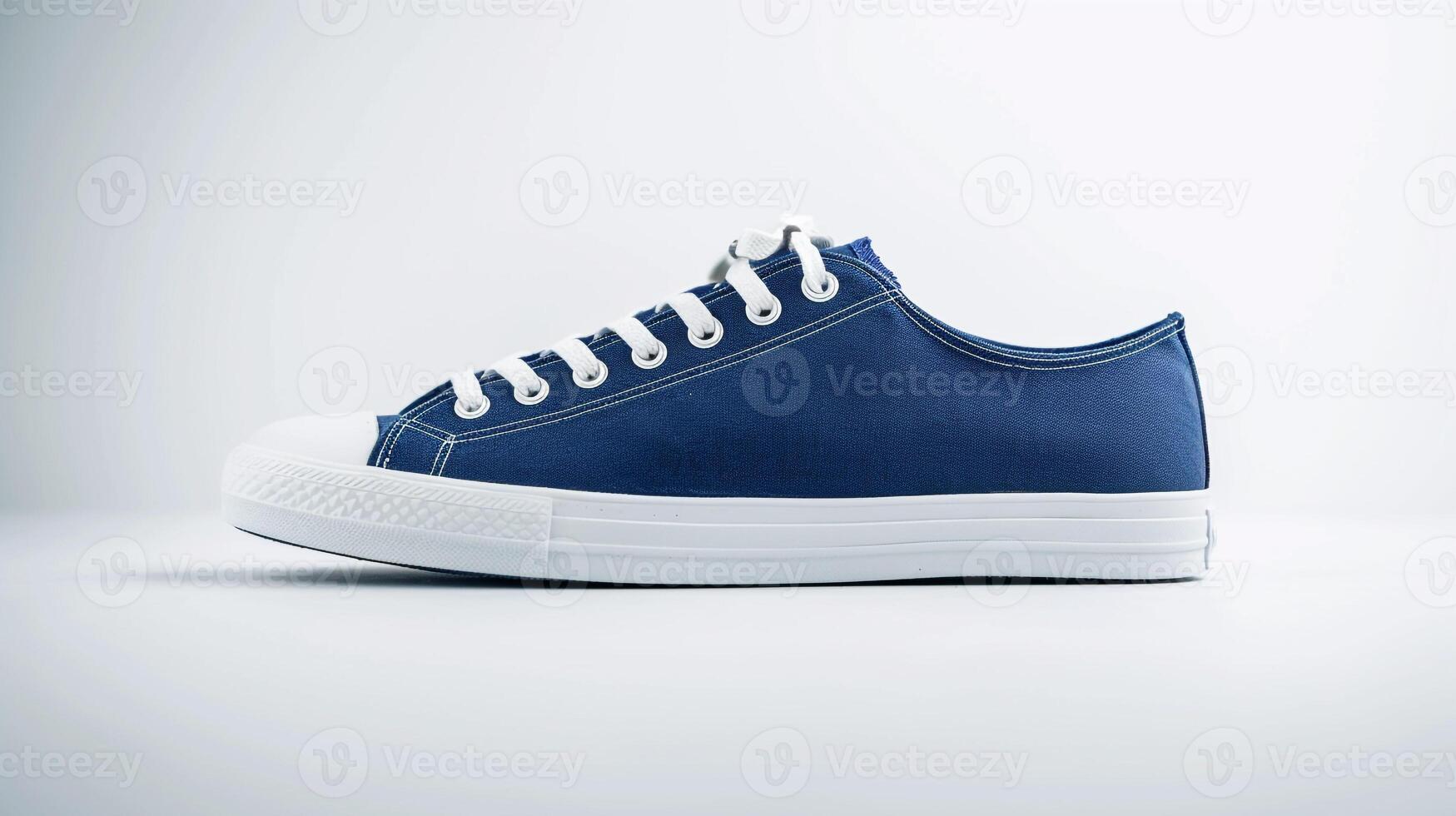 ai genererad indigo duk skor isolerat på platt vit bakgrund med kopia Plats för annons. generativ ai foto