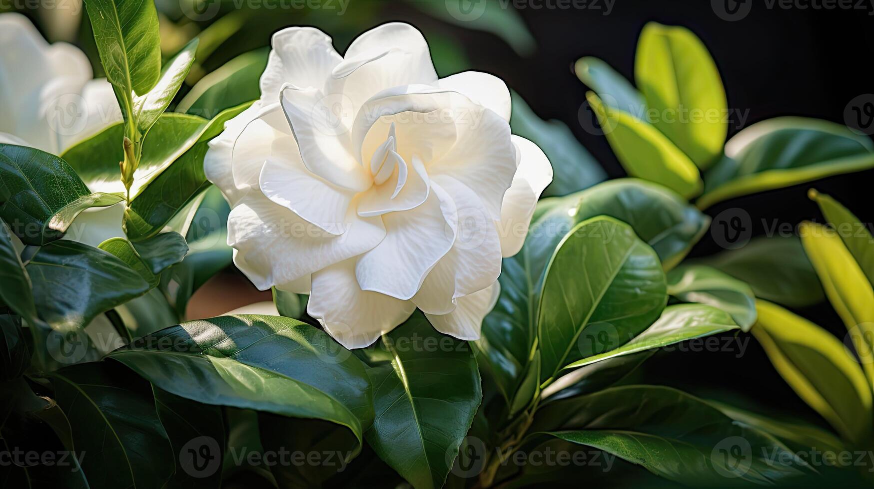 ai genererad växt gardenia blomma ai genererad foto