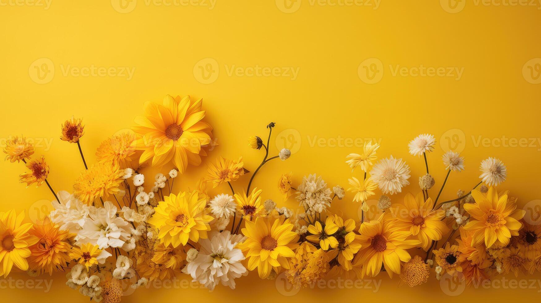 ai genererad tulpan gul bakgrund blommor ai genererad foto