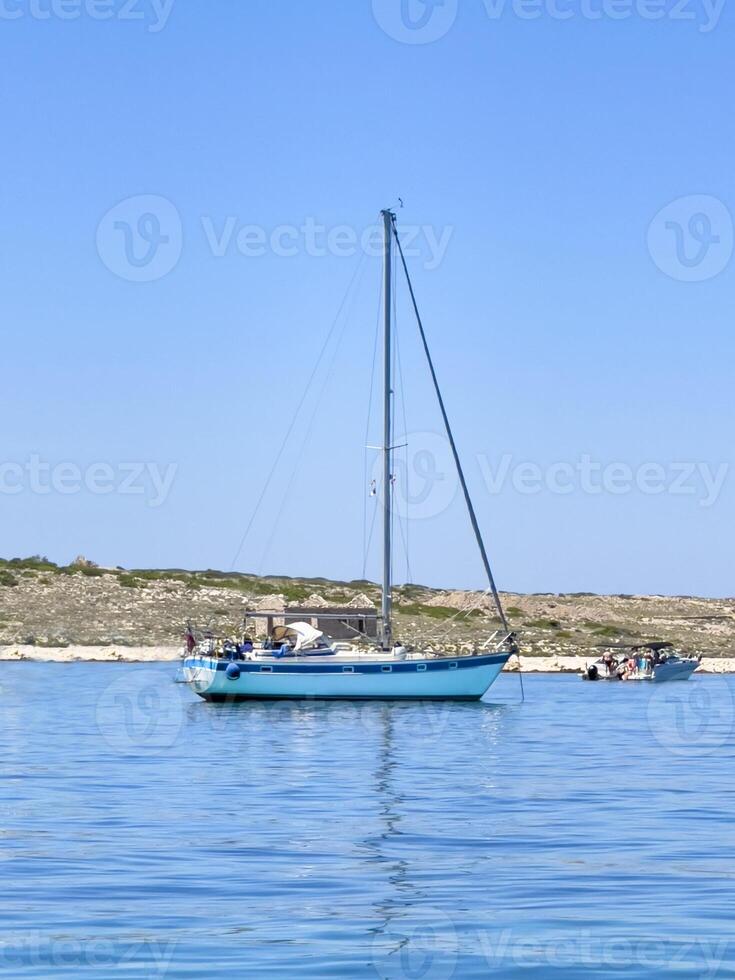 segelbåt på havet foto