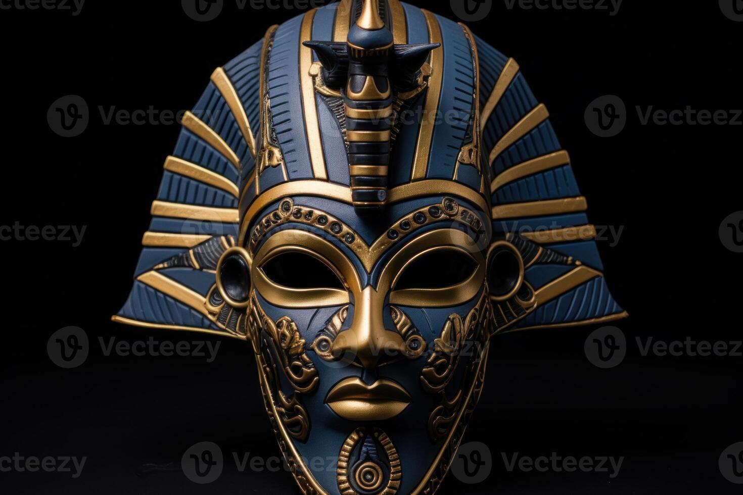 ai genererad mystisk osiris ansikte Gud mask. generera ai foto