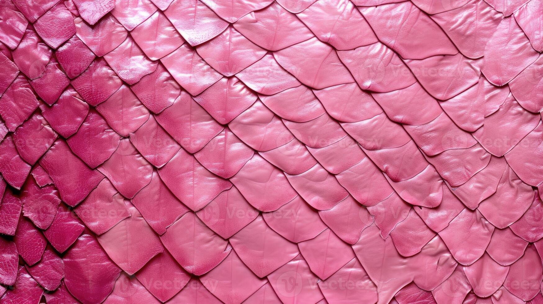 ai genererad mjuk rosa läder texturerad med de exotisk charm av reptil- vågar, strålar raffinemang, ai genererad. foto