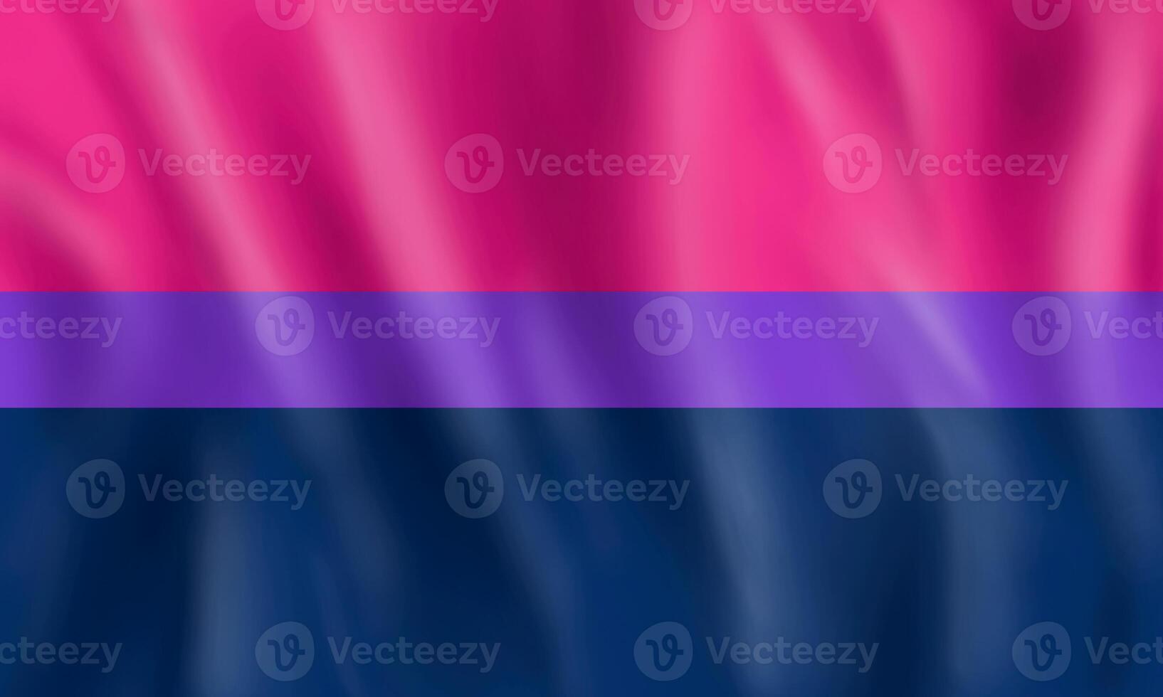 illustration av bisexuell flagga flygande. par kärlek begrepp. foto