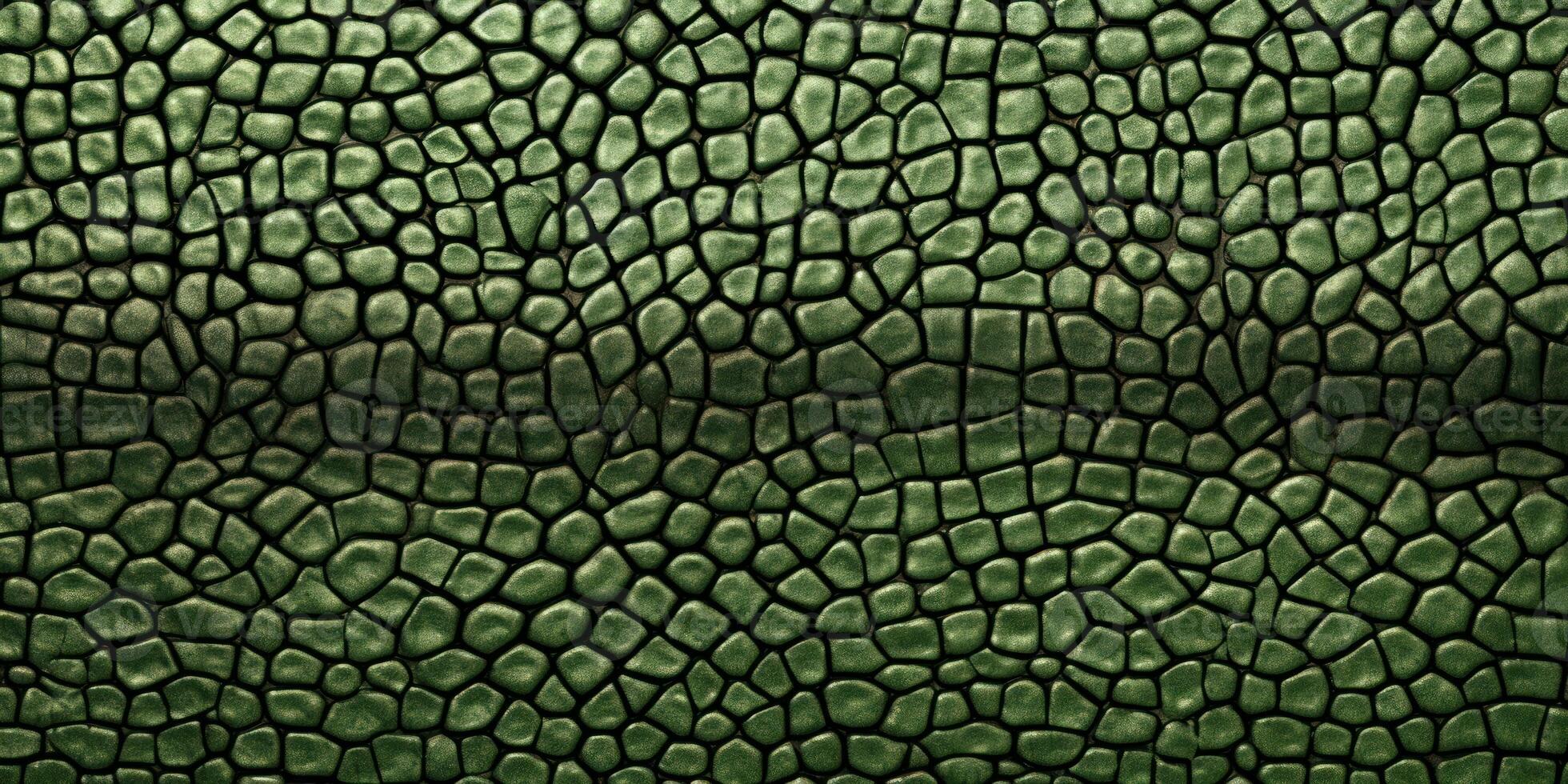 ai genererad närbild orm hud mönster. tropisk ödla, reptil naturlig grön texturerad bakgrund. generativ ai foto