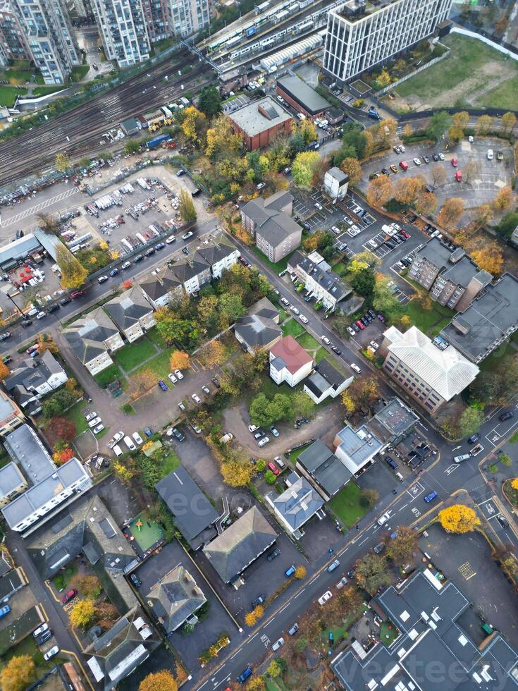 hög vinkel se av väst croydon London stad av England bra Storbritannien. november 20:e, 2023 foto