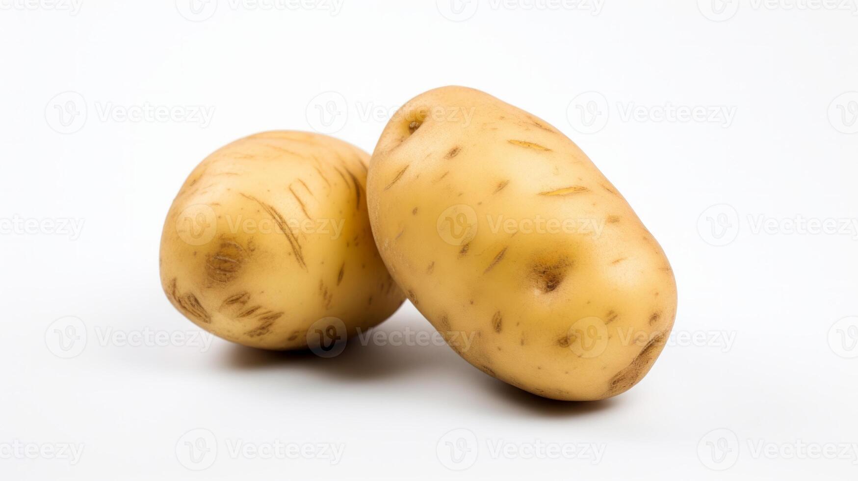 ai genererad potatis isolerat på vit bakgrund. neuralt nätverk ai genererad foto