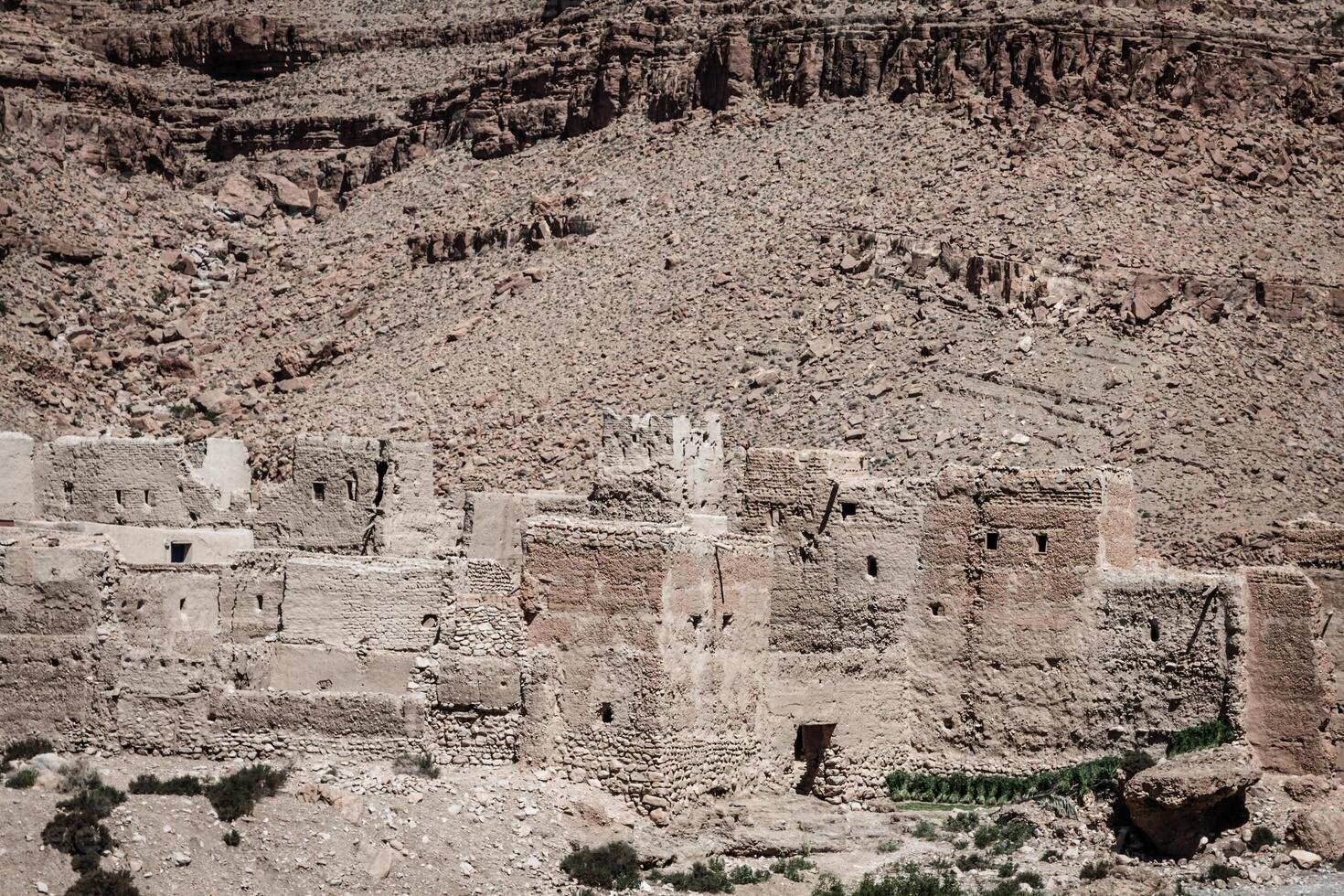 berber byar i de öken- marocko foto