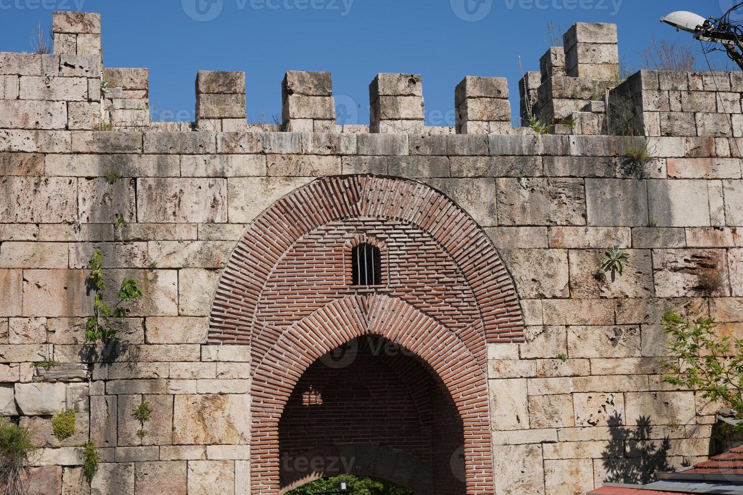 slott väggar av bursa i turkiye foto
