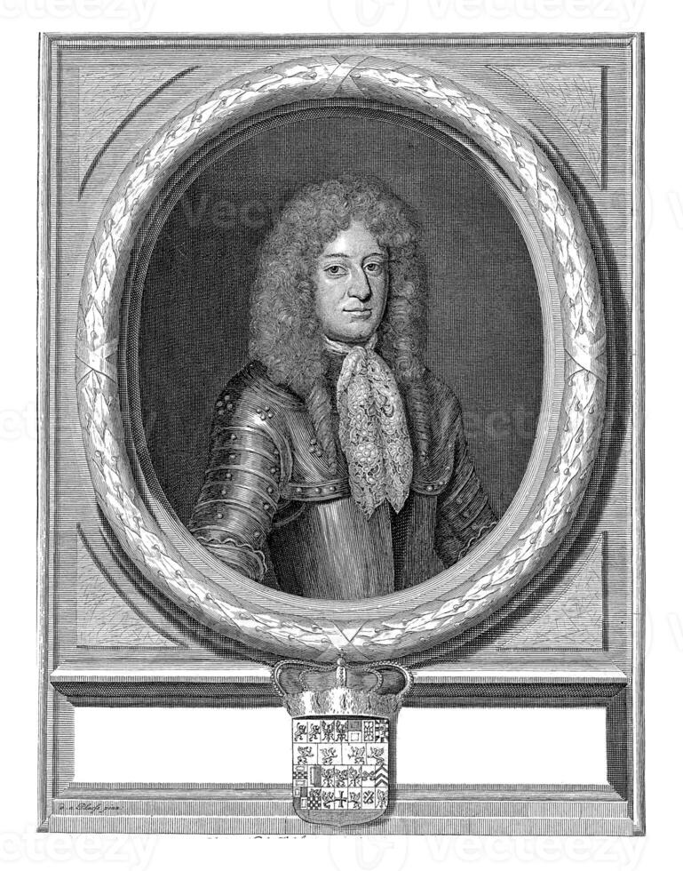porträtt av louis, markgreve av brandenburg, pieter stevens nämns i 1689 foto