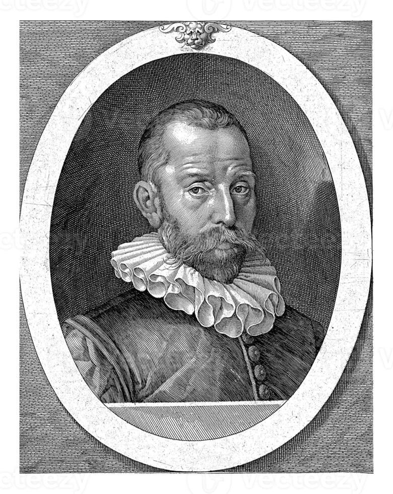porträtt av everard skåpbil reyd, jan harmensz. muller, 1602 - 1604 foto
