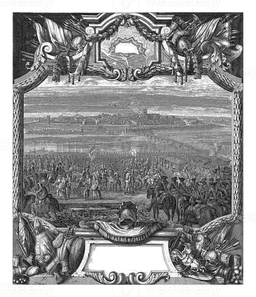 fånga av de stad av dole förbi de franska trupper, 1674, richard collin, 1674 - 1676 foto