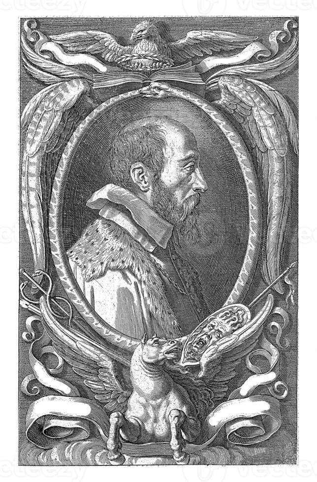 porträtt av erycius puteanus, pieter de jode foto