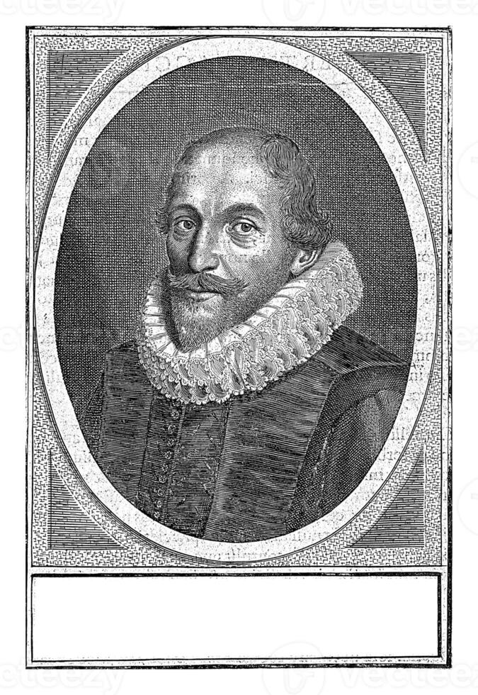 porträtt av jacchaeus gilbertus, de passe verkstad eller, 1625 foto