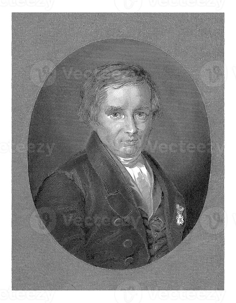 porträtt av willem de klerk, henricus wilhelmus couwenberg, 1829 - 1845 foto