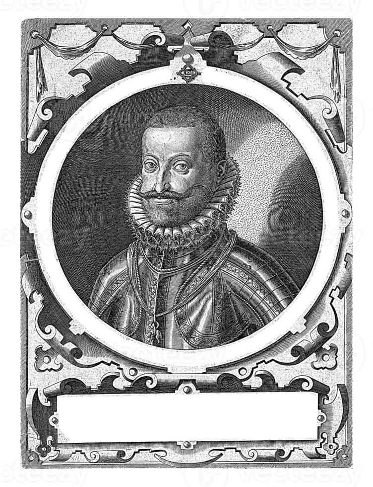 porträtt av Ernst, ärkehertig av Österrike, antonie wierix ii, 1599 - 1604 foto