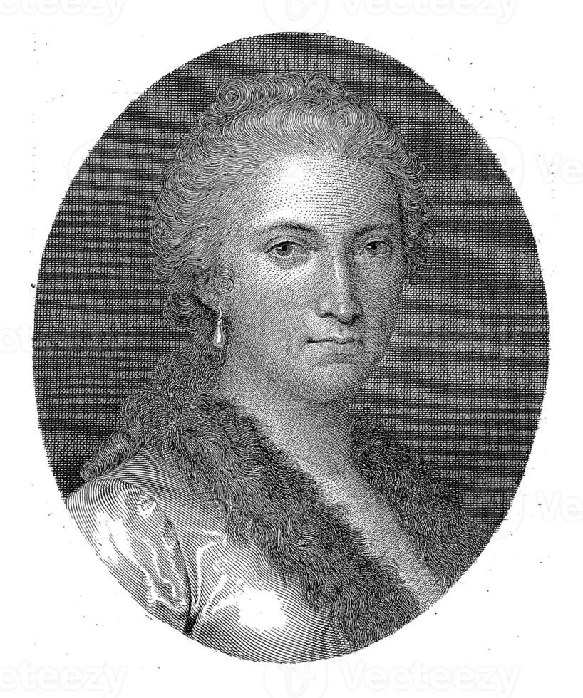 porträtt av maria gaetana agnesi, ernesta bisi, efter maria långhej, 1798 - 1859 foto