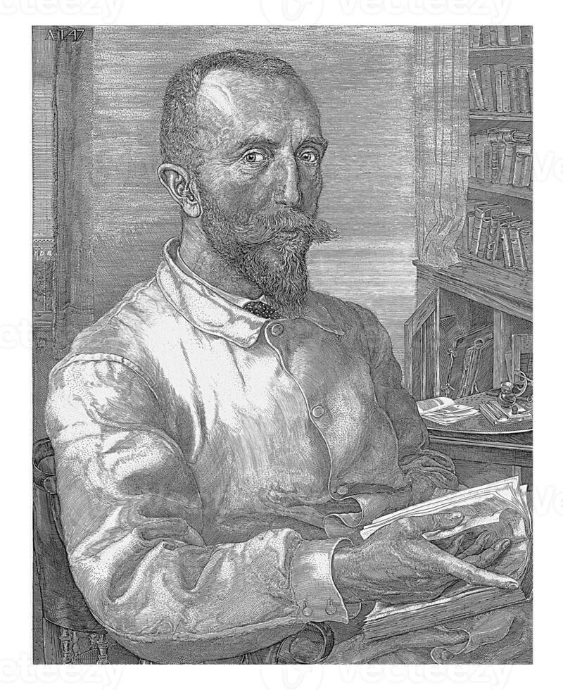 porträtt av hektor treub, pieter dupont, 1903 foto