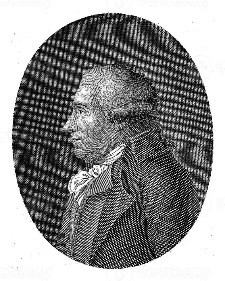 porträtt av poet och historiker ludovico savioli, girolamo carattoni, 1767 - 1809 foto