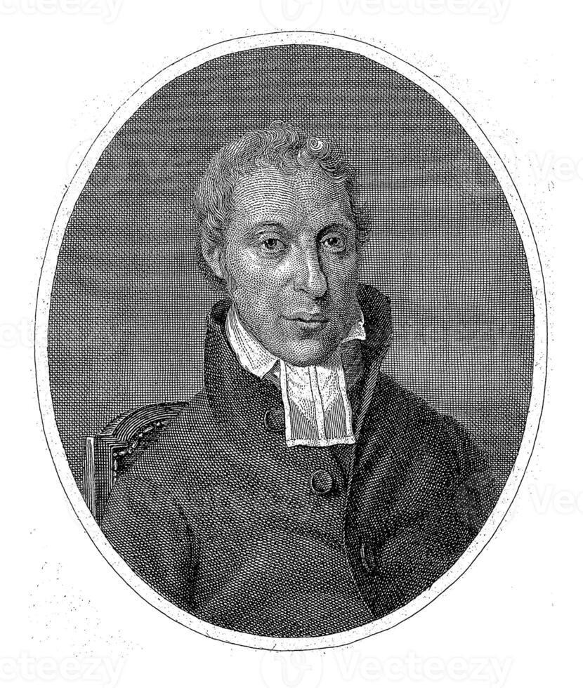 porträtt av johannes cristianus vorstman, Jacob ernst Marcus, efter wybrand hendriks, 1784 - 1822 foto