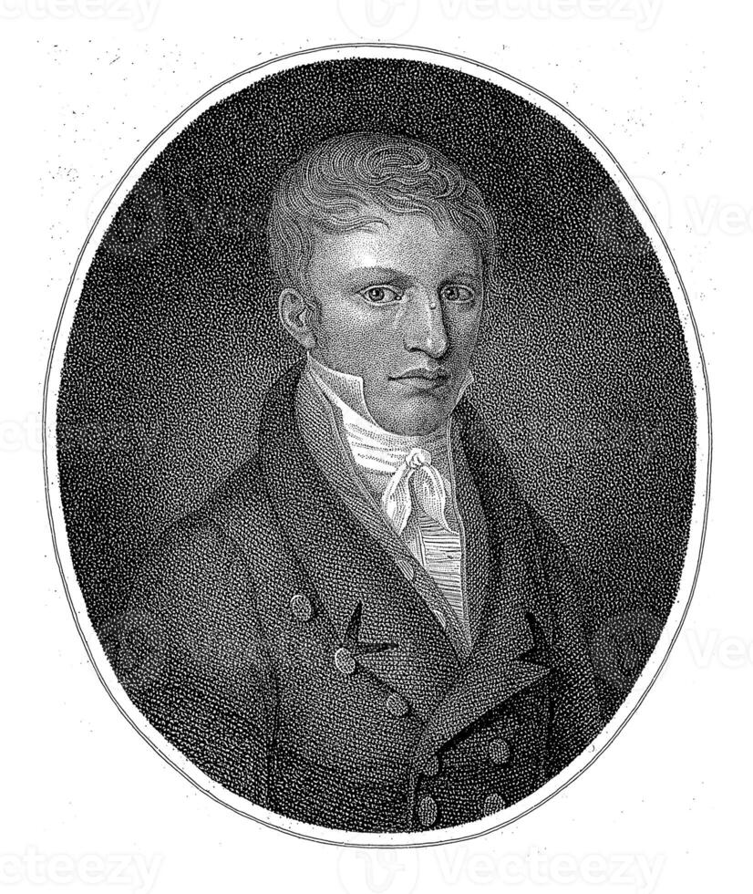 porträtt av Jacob crommelin, philippus velijn, efter ezechiel davidson, 1826 - 1836 foto