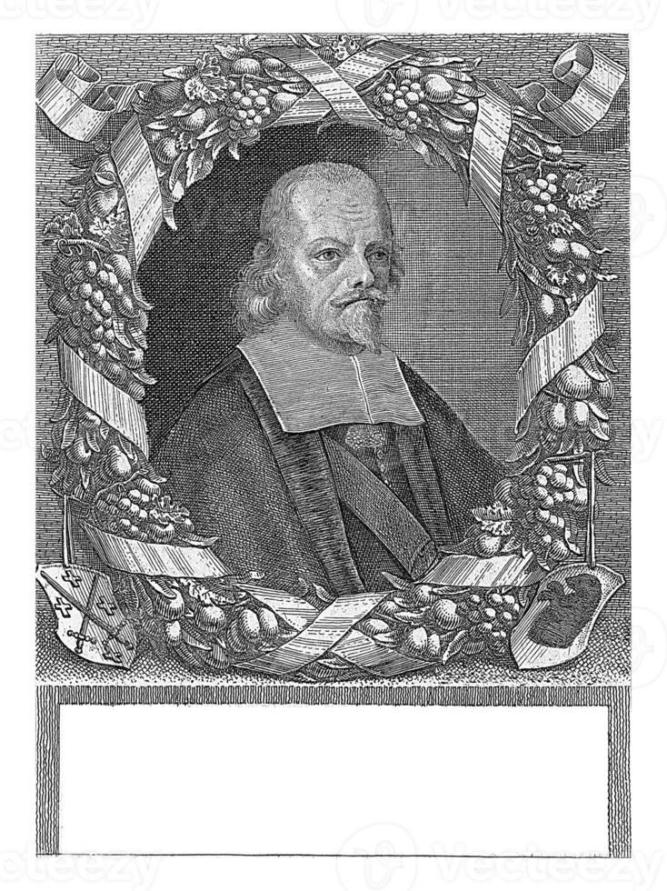 porträtt av johannes christophorus eisen, johann Friedrich leonard, i eller efter 1670 - 1680 foto