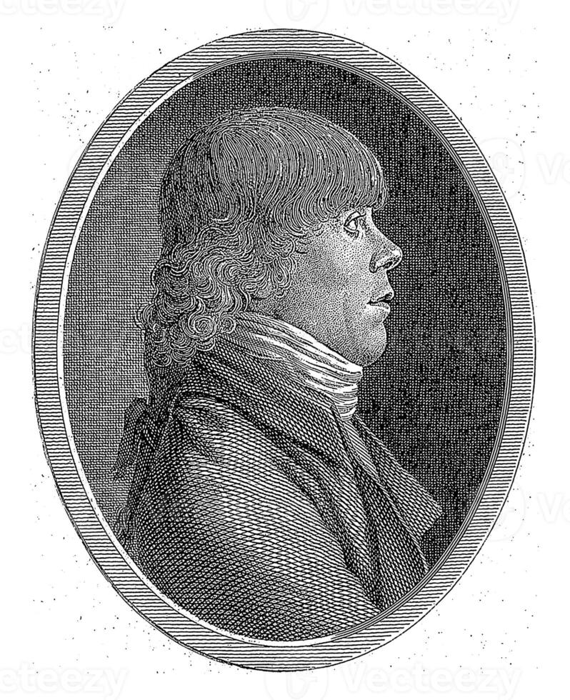 porträtt av johann paul dietrich, johann paul dietrich, efter leonhard heinrich hessell, 1801 foto