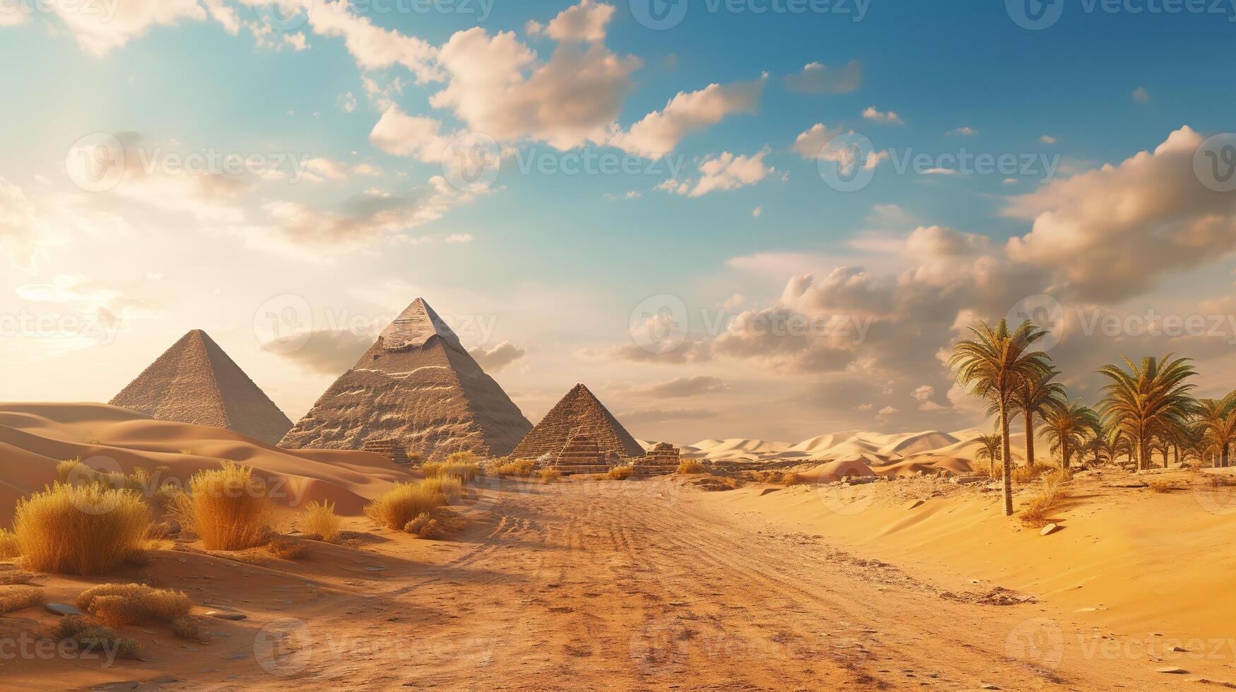 ai genererad skön hd egypten 4k bakgrund foto