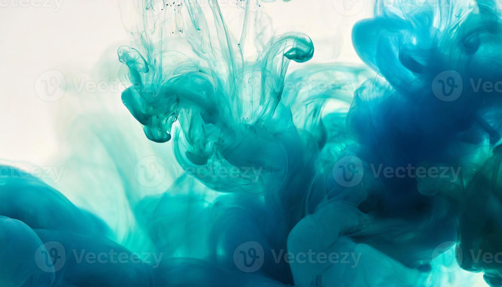 Färg släppa i vatten. färgrik bläck i vatten. abstrakt bakgrund foto