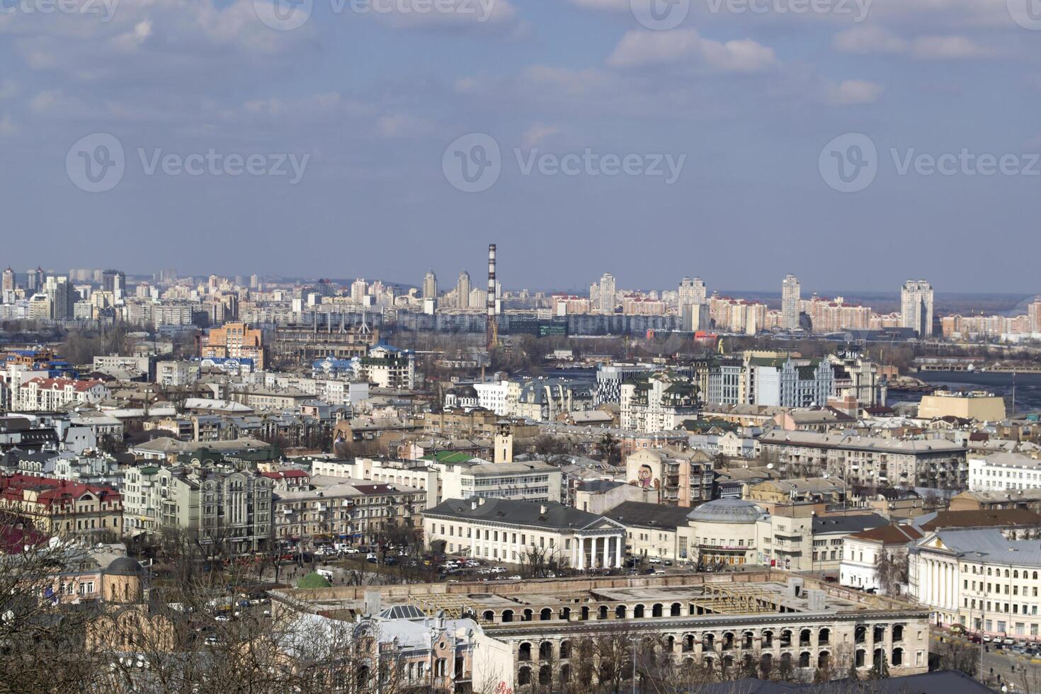 vår stadsbild av kiev, ukraina. foto
