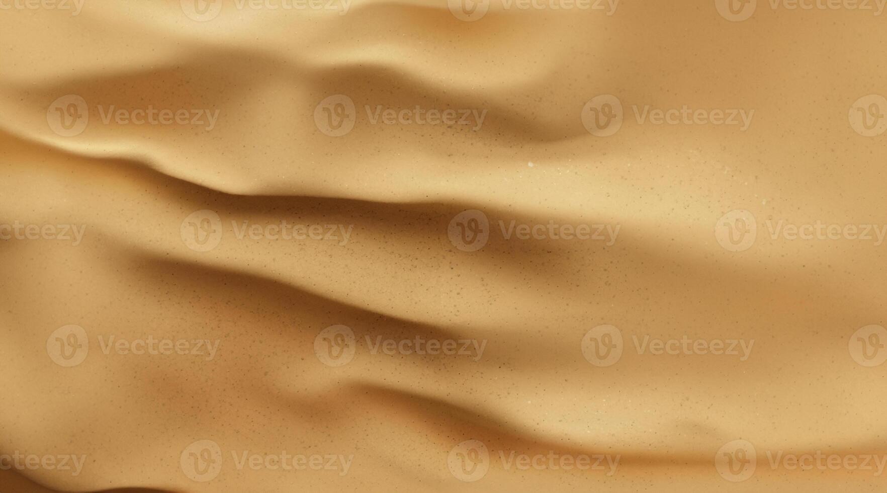 topp se av sandig vågor, realistisk öken- eller strand bakgrund med gyllene sanddyner, hav botten, och kornig abstrakt textur foto