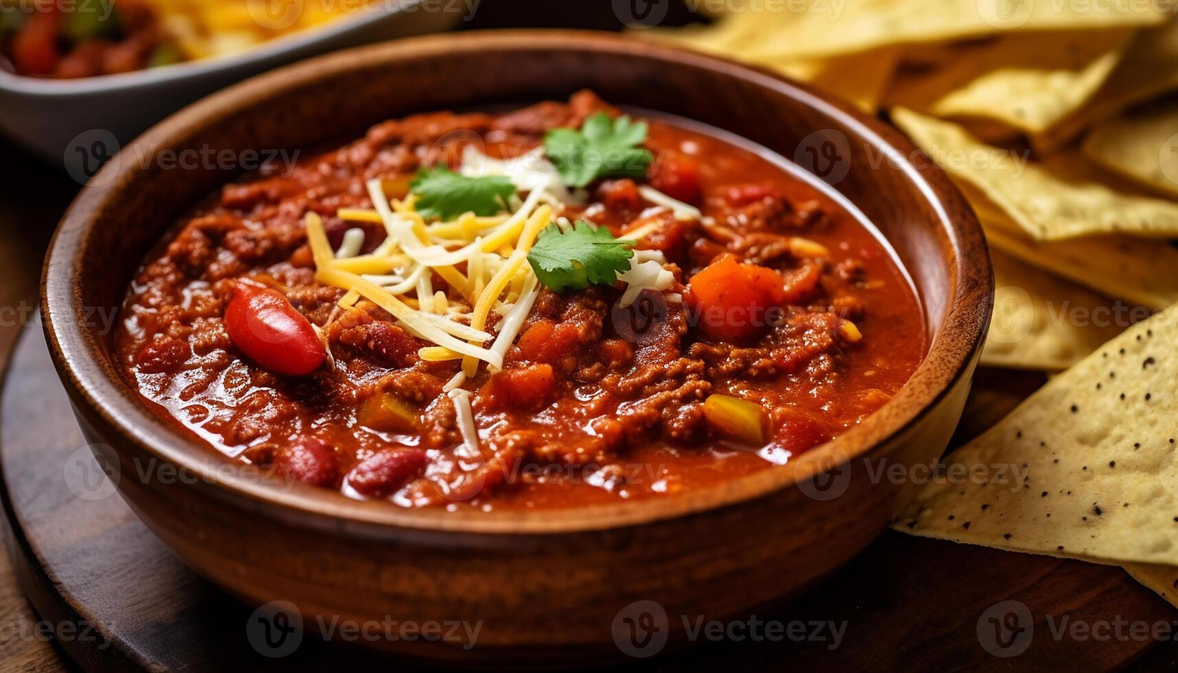 ai genererad hemlagad mexikansk gourmet måltid nötkött taco på trä- tallrik genererad förbi ai foto